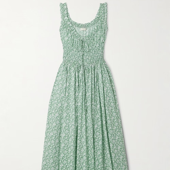 Doen Emmaretta Dress - Peridot Tea Floral - XS - EUC - Picture 1 of 8
